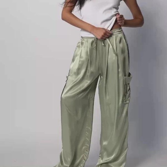 NWT Light Green Olive Oil Romeo Pants Size XS, S, L - Picture 4 of 9